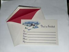 Price Cut‼️Vtg Holiday Invitations by royal stationery, 14 cards & envelopes picture