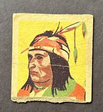 1930s WS Cowboys & Indians Strip Cards R185 Chief Nonon-Dagon #60 picture