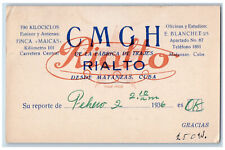 Desde Matanzas Postal Card CMCH From the Suit Factory 1936 Posted Vintage picture