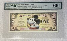 2008 $1 Block D, Disney World PMG 66 EPQ picture