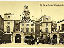 The Horse Guards Whitehall London Mounted Sentry Either Side of Gateway Postcard picture