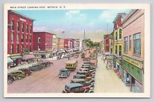 Postcard Main Street Looking East Batavia New York picture