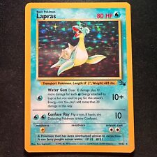Lapras 10/62 Fossil Rare Holo Pokemon Card Gem Mint picture