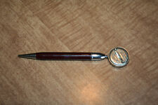 Vintage Ketcham McDougall Pull Chain Brooch Mechanical Pencil Maroon See Pix picture
