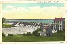 Bird's Eye View of City Water Dam, Oklahoma City, Oklahoma Postcard picture