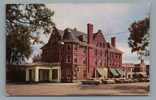 Hanover Inn Gateway to Dartmouth College Hanover NH Old Cars Vintage Postcard picture