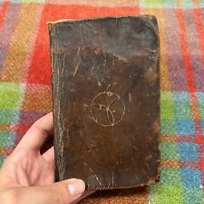 Antique 1840s Quaker Book John Fothergills Journal Leather Religious Book picture