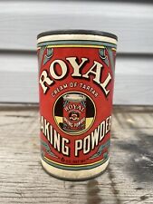 Antique Vintage Royal Baking Powder 12 Oz Tin Metal Lid picture