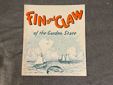 Fin and Claw Restaurant Menu Washington Township New Jersey NJ Bergen 1950's picture