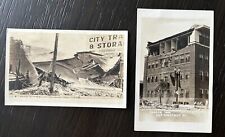 1933 Long Beach California Earthquake 2 Photo Cards picture