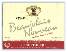 1970's-80's Beaujolais Nouveau Rose French Wine Label Original S14E picture