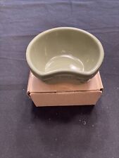 Longaberger WT SAGE POTTERY INTERLOCKING BOWL NEW/IN ORG. BOX #3219760 picture
