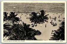 Florida Beach Shaded with Palms - Postcard picture