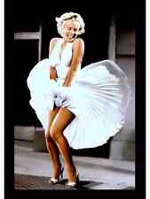 Marilyn Monroe Photo 4X6 Postcard 7 Yr White Dress Plus Souvenir Drivers License picture