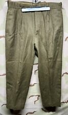 1950’s Belgian Army Brown Wool Military Pants - Size 38 X 30 picture