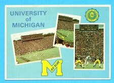 University of Michigan 1817 Ann Arbor Stadium Go Blue Unposted Postcard 4 X 6 GD picture