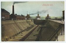 1909 BREMERTON WA EMPTY DRY DOCK POSTCARD Navy Antique Military A1 picture