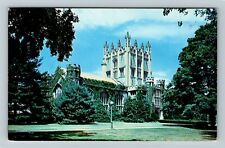 Poughkeepsie NY-New York, Vassar University, The Library, Vintage Postcard picture
