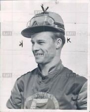 Orig 1952 press photo Louis C. Cook, Jockey picture