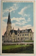 Postcard Beaver Falls PA St Mary's Catholic Church Rectory picture
