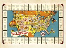 1939  map Mickey's Donald's race to treasure island Golden Gate picture