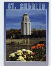 Postcard Municipal Building St. Charles Illinois USA picture