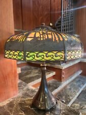 Handel S  Palm table lamp, mission,arts and crafts picture