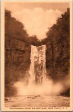 Ithaca NY-New York Taughannock Falls , Vintage Postcard picture