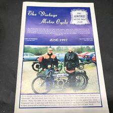 OFFICIAL JOURNAL THE VINTAGE MOTORCYCLE CLUB MAGAZINE JUNE 1997 WINDMILL RALLY picture