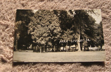 Stuart IA Iowa RPPC Park View 1938 Real Photo Postcard picture