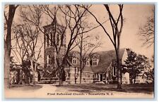 c1940s First Reformed Church Exterior Somerville New Jersey NJ Unposted Postcard picture