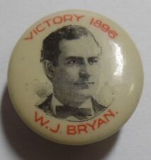 1896 William McKinley Presidential Campaign Button Gold BG for Currency Issue picture