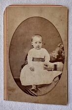 Antique Hidden Mother CDV.  Child With Not So Hidden Mother On The Right. picture