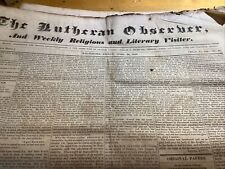 1839 17 COMPLETE BOUND BALTIMORE MARYLAND NEWSPAPERS - THE LUTHERAN OBSERVER picture