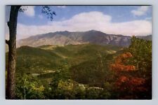 Gatlinburg TN-Tennessee, Mt Le Conte, Aerial Gatlinburg, Vintage Postcard picture