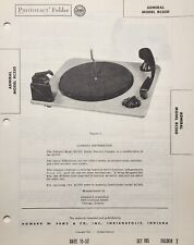 SAMS PHOTOFACT SERVICE MANUAL 185-2 ADMIRAL RECORD PLAYER RC550 picture