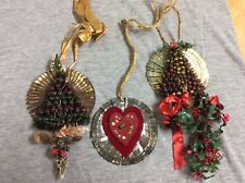 Vintage 1930’s-40’s Jeanne Rauschert Soeurs Christmas Tree Handmade Ornaments picture
