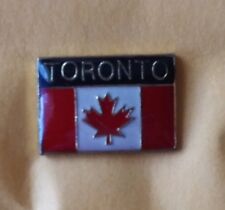 Toronto Canada flag pin badge Canadian Maple Leaf picture