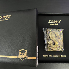 Zorro Lighter Ultimate Justice 21HK Brass 3D Serpent Lighter [NEW SEALED] picture