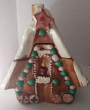 Vintage 1960's Ceramic Gingerbread House Cookie Jar - Made In USA picture