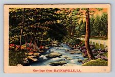 Haynesville LA-Louisiana, General Greeting Scenic Country Vintage c1946 Postcard picture