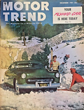 Motor Trend Magazine December 1951 New York Museum Modern Art Singer 1500 picture