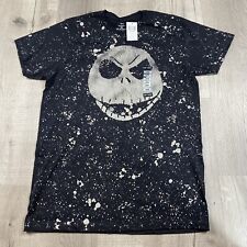Disney Mens Black Graphic T Shirt - The Nightmare Before Christmas Jack - Size L picture