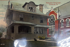 Methodist Parsonage, Towanda, Pennsylvania PA - 1913 Vintage Postcard picture