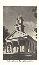 Tyringham MA-Massachusetts, Union Church Landmark Parish Religious Old Postcard picture