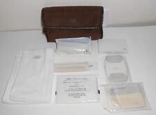 JAL Japan Airlines Vintage Amenity Toiletry Travel Bag Comb Towel Shiseido Razor picture
