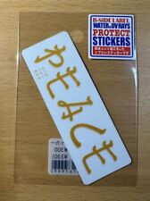 B-Side Label Sticker Peace Water&UV Protective Made In Japan picture