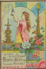 1881 Murray & Lanman's Florida Water Perfumes Lovely Lady Water Fountain P81 picture