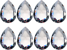 10Pcs 50Mm Chandelier Crystal Prisms Pendants - Clear Crystal Teardrops Parts picture
