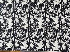3 Yds Vintage New  Hand Woven Thai Cotton  in Black & White   YY952 picture
